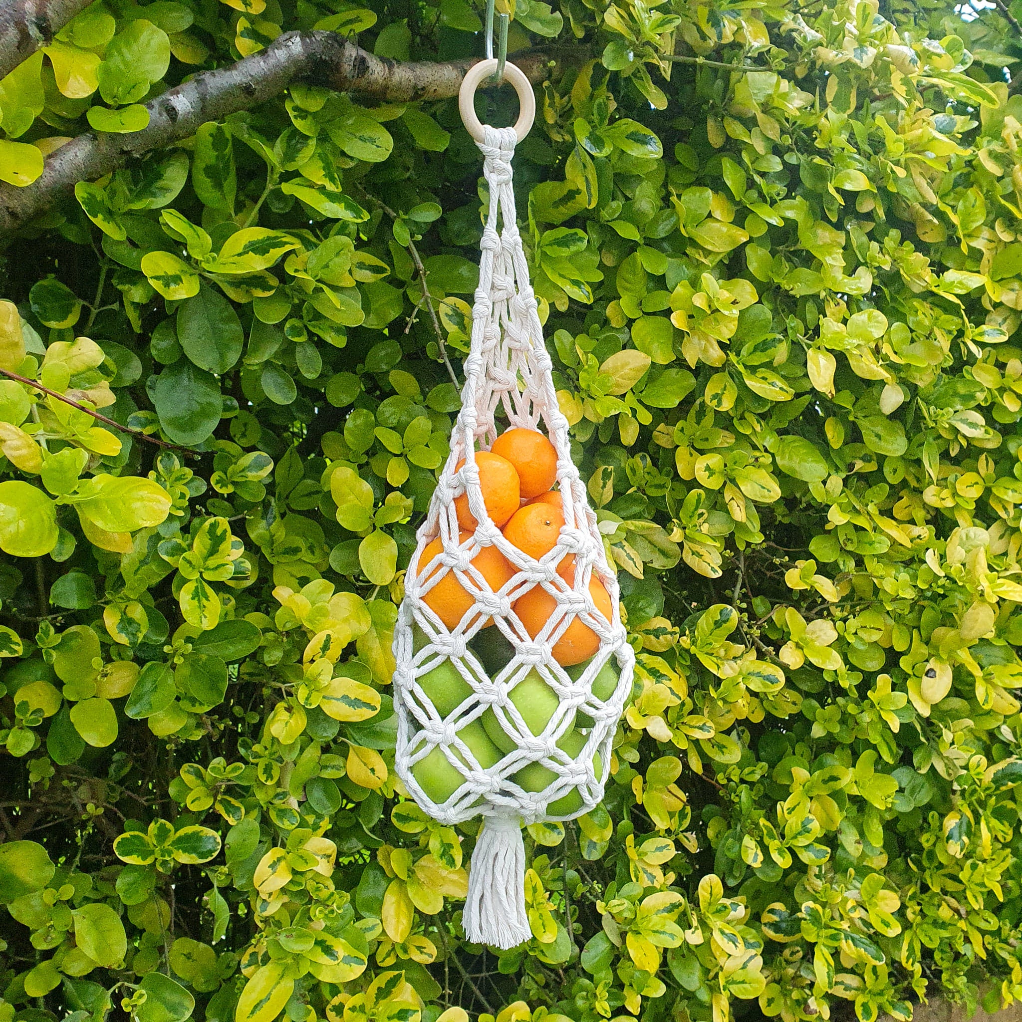 Macrame fruit hotsell bag